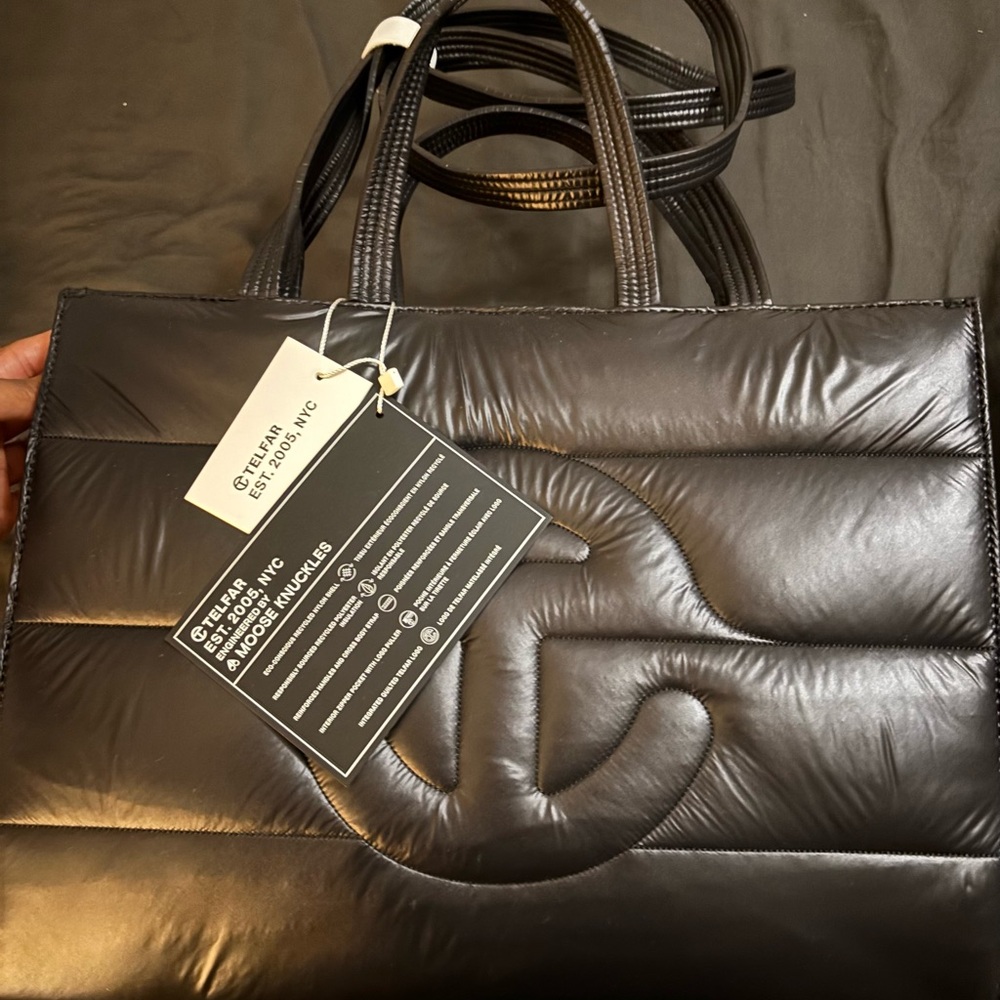 ‼️DEADSTOCK‼️ Telfar x Moose Knuckles Puff Shopper Tote Medium Black